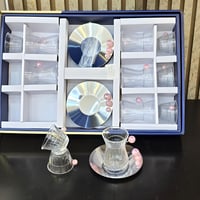 طقم شاي فاخر بتصميم مودرن وأنيق