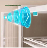 خزانة مع درج لتنظيم أدوات المطبخ معدني اسود وابيض