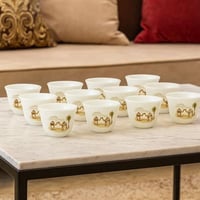 طقم فناجين قهوة عربية بتصميم تراثي أنيق مستوحى من...