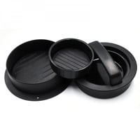 أداة كبس اللحوم بسطح مضاد للالتصاق أسود