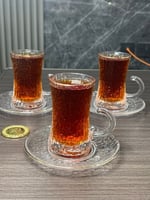 طقم كاسات شاي وبيالات قهوة مثلج