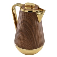 طقم ترامس خشبي شاي وقهوة 1 لتر +1 لتر