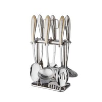 ملاعق غرف 7 قطع استيل مذهب فاخر