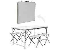 طاولة نزهة قابلة للطي مع 4 كراسي