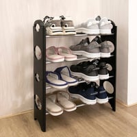 رف أحذية قابل للتكديس من 4 طبقات