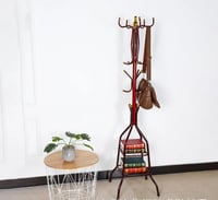 شماعات الملابس 18 خطاف لون عودي