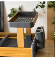 مجفف أطباق - رمادي -من الستانلس ستيل