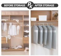 كيس حافظ الملابس والفساتين طويل شد6حبه