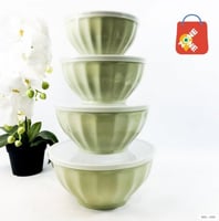 طقم حافظات بلاستيك 4 قطع متعدد الألوان