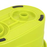 ممسحة دوارة 360درجة مع دلو استيل اخضر / ازرق