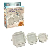 قوالب معجنات البف 3 قطع متعددة المقاسات