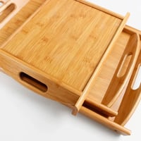 طقم صينيات خشب 3 قطع