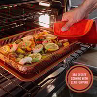 صينية تحضير مقرمشات مانعة للالتصاق لون نحاسي