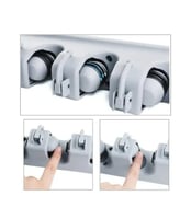 حامل للممسحة والمكنسة مثبت على الجدار