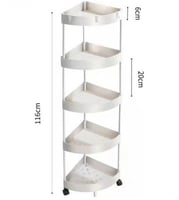 رف زاوية 5 ارفف أبيض 116سم