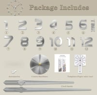 ساعة حائط ذهبية ثلاثية الابعاد بدون اطار يمكنك ترك...