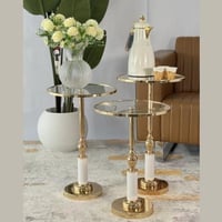 طقم طاولات تقديم فخمة ثلاث قطع مقاسات مختلفة table...