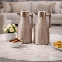 طقم ترامس غزال شاي وقهوة فضي