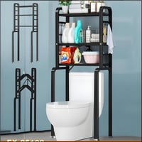 رف تنظيم المرحاض قابل للطي حديد سميك وقوي