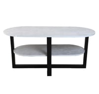 طاولة قهوة بيضاوي بسطح خشب صناعة ماليزي لونين اختي...