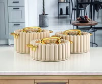 طقم حافظات طعام 3 قطع فاخر