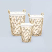 طقم 3 سلات غسيل قماش