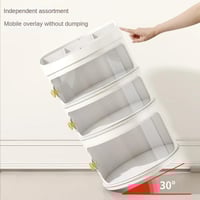 منظم أدوات المكياج 4 دور سحاب