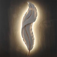 اضاءة جدارية ذكية شكل ريشة