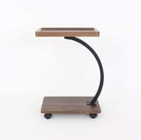 طاولة خدمة عصرية بعجلات بني table