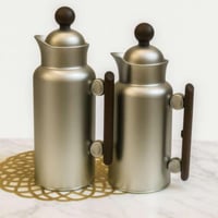 طقم ترامس جديد بتصميم عصري مطفي مقابض خشبي