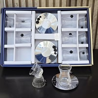 طقم شاي فاخر بتصميم مودرن وأنيق