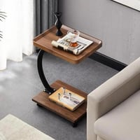 طاولة خدمة عصرية بعجلات بني table