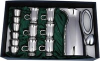 طقم ضيافة استيل 304 فاخر – ترمس مع 6 فناجيل و6 أكو...