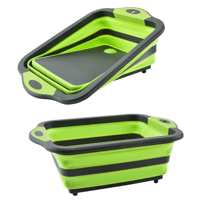 لوح تقطيع مع صفاية قابل للطي