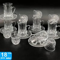 طقم كاسات شاي 18قطعة