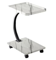 طاولة خدمة بتصميم مميز ابيض