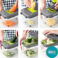 قطاعة الطعام والخضروات اليدوية 22 قطعة