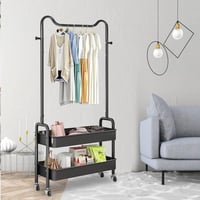 علاقة ملابس متحركة بتصميم اسود فاخر