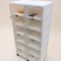 دولاب تخزين بلاستيك قابل للطي 6 ادوار