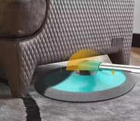 ممسحة ارضيات دوارة مع سطل مقسم للماء النظيف و المت...