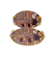 طقم صينية فخم من 2 قطعتين