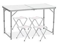 طاولة نزهة قابلة للطي مع 4 كراسي