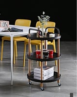 عربة متنقلة للمطبخ و المكتب دائرية