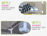 منظم احذية مزود برفوف من 5 دور متعدد الوظائف