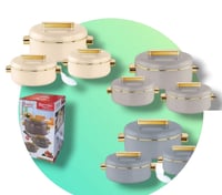 طقم حافظات طعام 3 قطع 1500/2000/2500مل