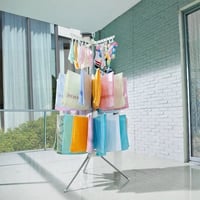 منشر تجفيف الملابس قابل للطي من BAOYOUNI مكون من 3...