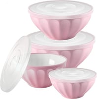 طقم حافظات بلاستيك 4 قطع متعدد الألوان