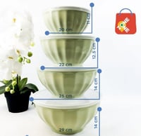 طقم حافظات بلاستيك 4 قطع متعدد الألوان