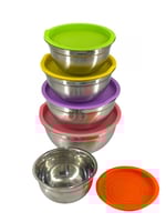 طقم علب استيل 5 مقاسات مختلفة