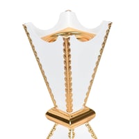 مبخرة ستيل ذهبي بنقش مميز 24 سم